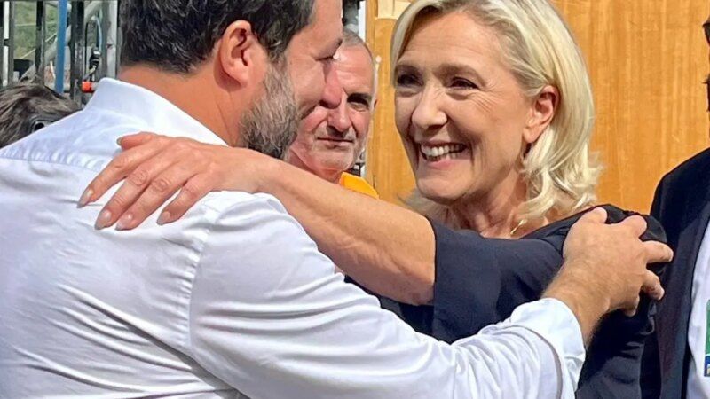 Salvini “Le Pen a Pontida non è un problema per il Governo”