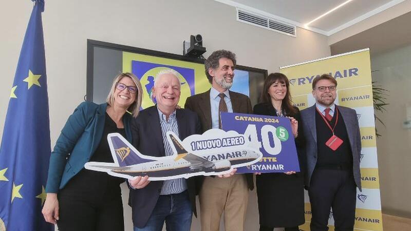 Ryanair, 650 voli e un aereo in più per operativo estivo su Catania