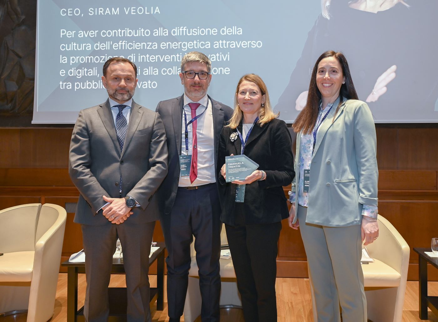 Emanuela Trentin vince il premio “Manager Efficienza Energetica” 2024