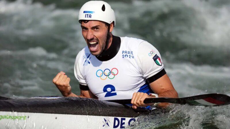 Capolavoro De Gennaro nel K1 slalom, oro Italia nella canoa