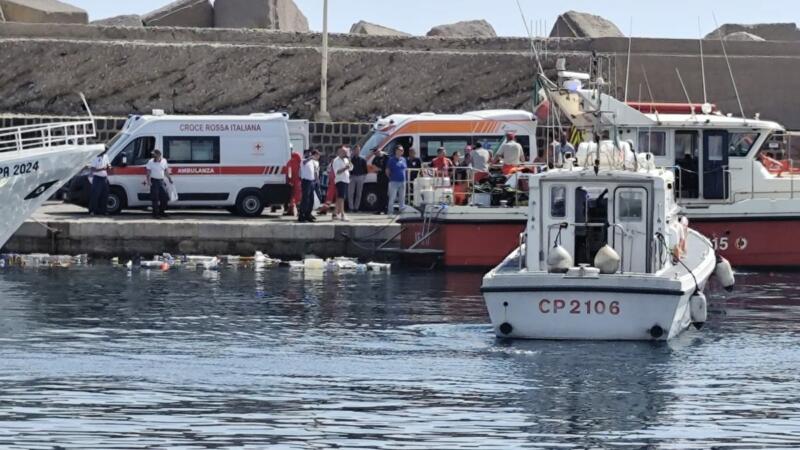 Barca a vela affonda nel Palermitano, un morto e sei dispersi