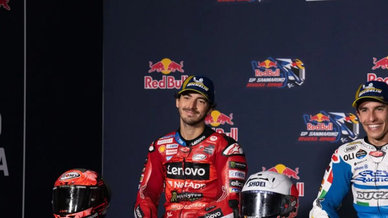 Bagnaia davanti a tutti nelle libere del venerdì a Misano