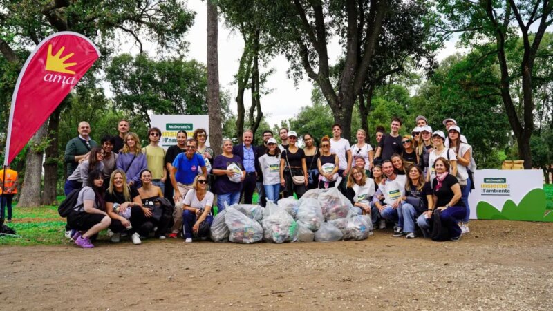 McDonald’s, a Roma 250 volontari per “Insieme a te per l’ambiente”