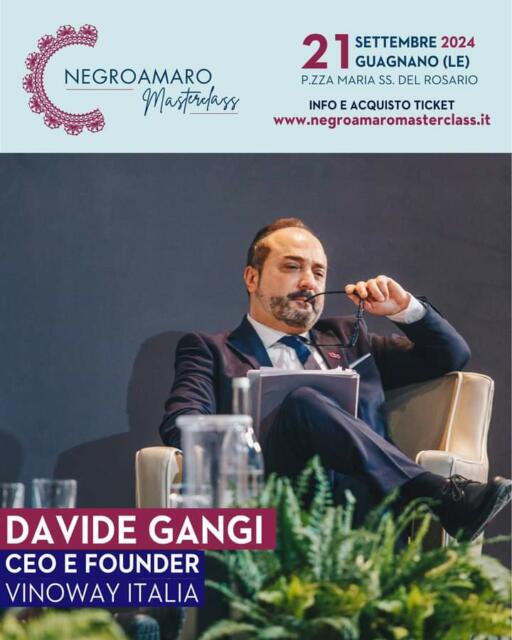 A Guagnano, Puglia, Davide Gangi e Negroamaro in una Masterclass internazionale