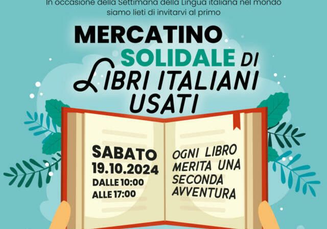 Mercatino solidale di libri italiani usati