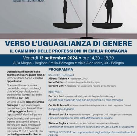 “Verso l’Uguaglianza di Genere: il cammino delle professioni in Emilia-Romagna”