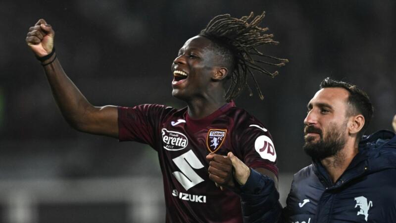 Njie: primo gol in Serie A e il Torino ritrova vittoria